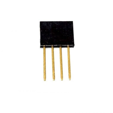 4 Pin Female 11mm Tall Stackable Header Connector - 2