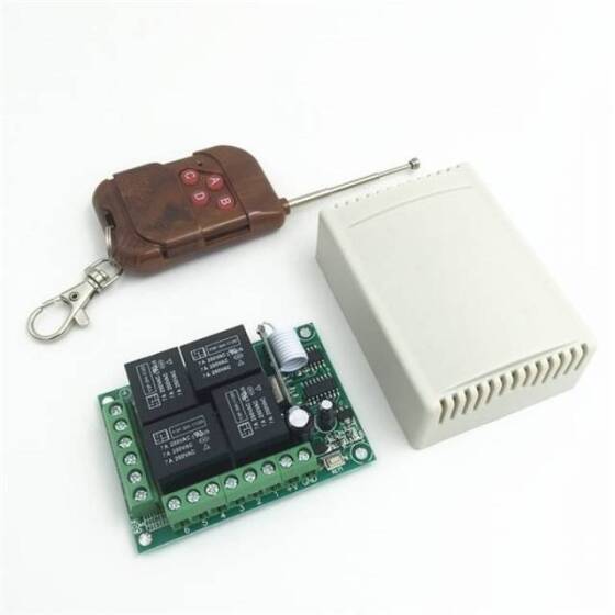 433MHz 24V 4 Channel Relay Module Wireless Remote Control Switch - Without Battery - 2