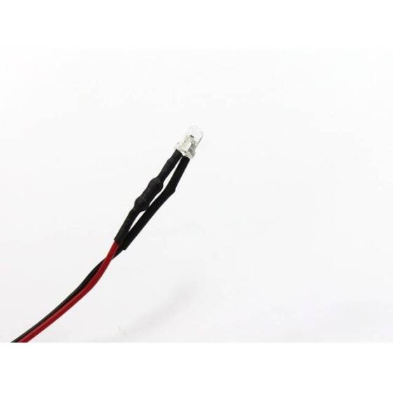 48-72V 3mm Warm White LED Indicator Light With 20cm Cable - 2