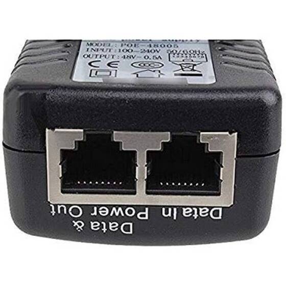 48V 0.5A 100M PoE Injector UK Plug - 2