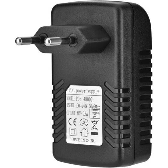 48V 0.5A Gigabit PoE Injector CN Plug - 1