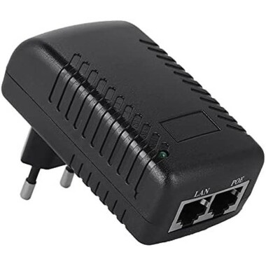 48V 0.5A Gigabit PoE Injector US Plug - 1