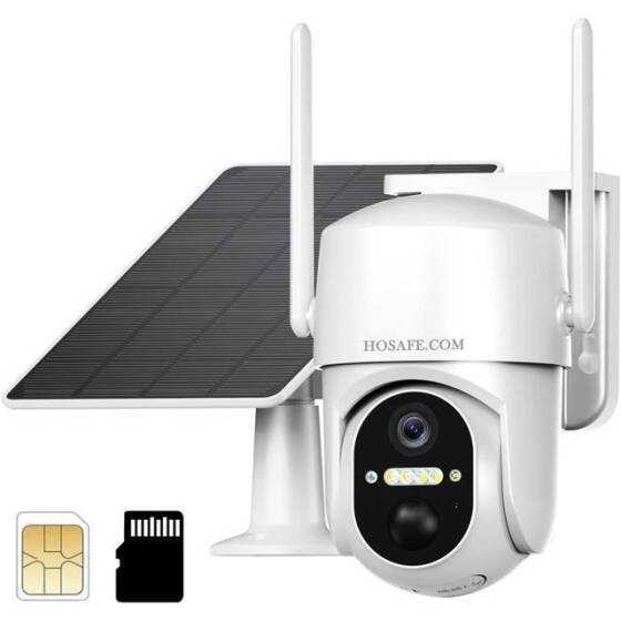 4G Solar Wireless Surveillance Camera -2 Million 4G Traffic Version No Memory Card - 1