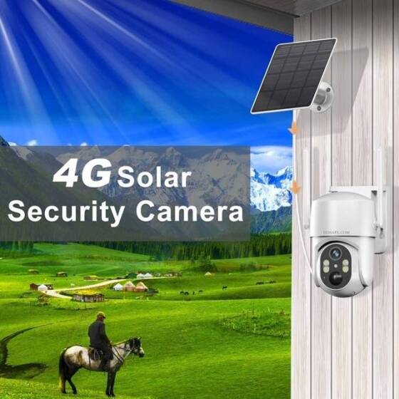 4G Solar Wireless WIFI Surveillance Camera 4G EU Version - Without Battery - 2