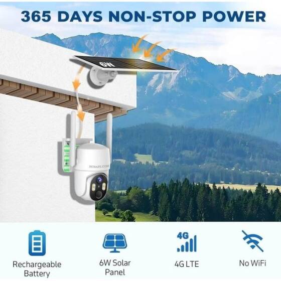 4G Solar Wireless WIFI Surveillance Camera - 2