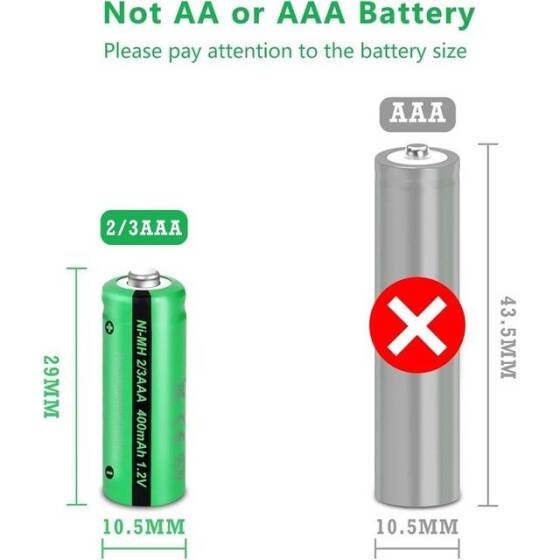 4PCS PALO AAA1300MAH Ni-MH Rechargeable Battery - 2