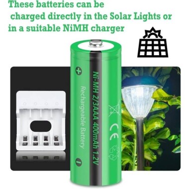 4PCS PALO AAA1300MAH Ni-MH Rechargeable Battery - 5