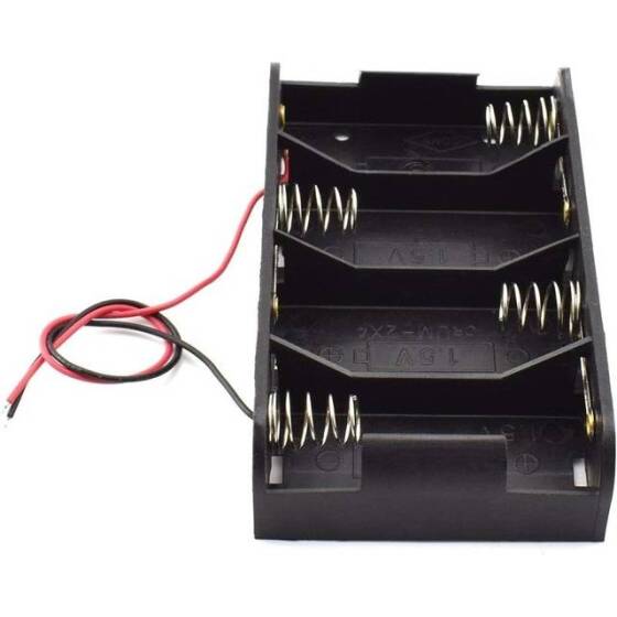 4x LR14 Battery Holder Box Without Cover - 3