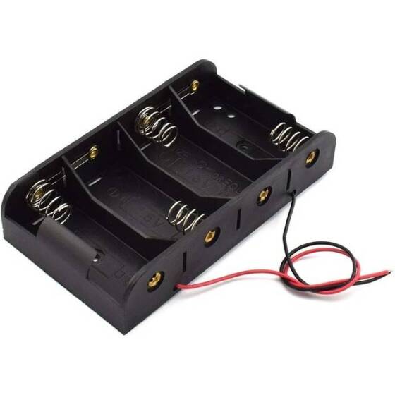 4x LR14 Battery Holder Box Without Cover - 4