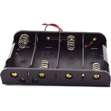 4x LR14 Battery Holder Box Without Cover - 5
