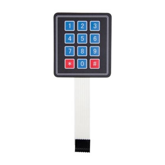 4x3 Membrane Switch Matrix Keypad - 2