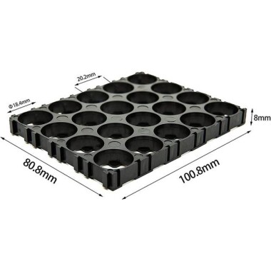 4x5 18650 Battery Holder With 18.5mm Bore Diameter - 3