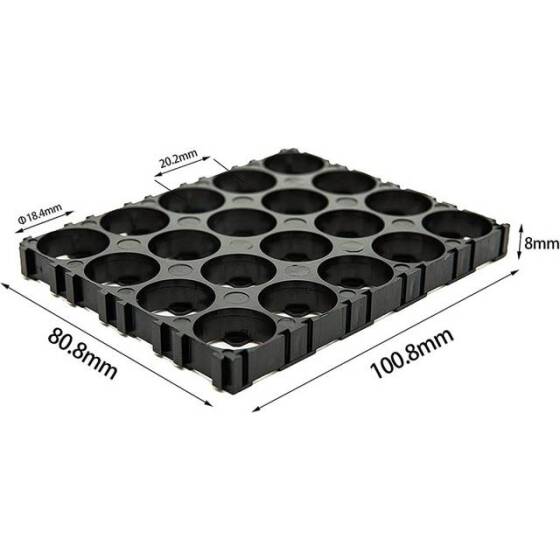 4x5 18650 Battery Holder With 18.5mm Bore Diameter - 3