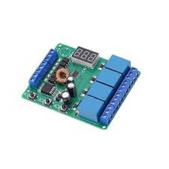 5/12/24V 4CH Relay Module Programmable Trigger Delay Time Motor Positive Reversing Controller DC6-24V - 1