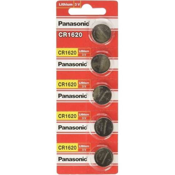 5PCS PANASONIC CR1620 3V Button Lithium Battery - 1