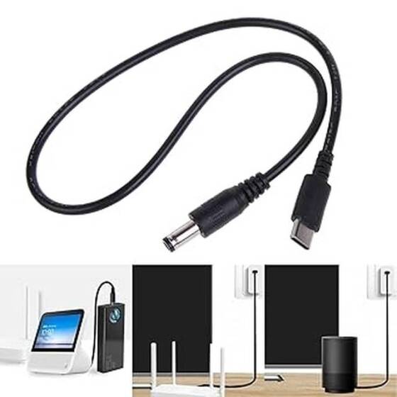 5V 1A USB Booster Cable DC5.5x2.1MM 9V - 3