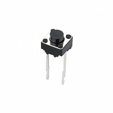 6x6x5mm 2 Pin Tactile Push Button Switch Long Leg 10mm - 1