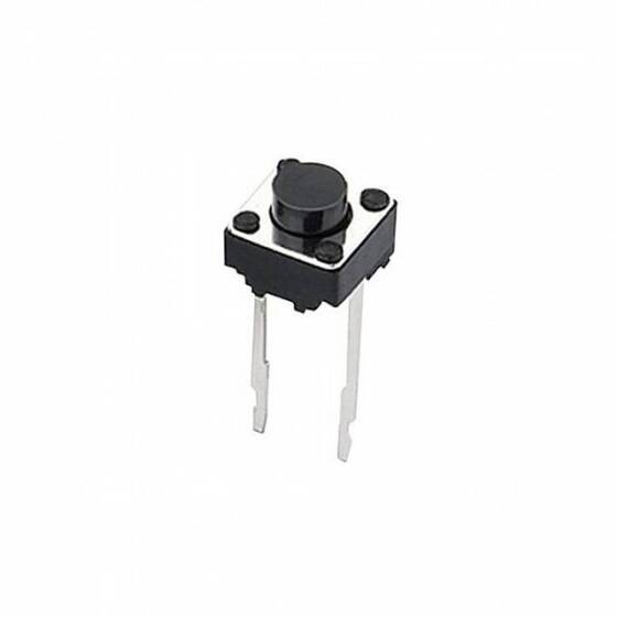 6x6x5mm 2 Pin Tactile Push Button Switch Long Leg 10mm - 1