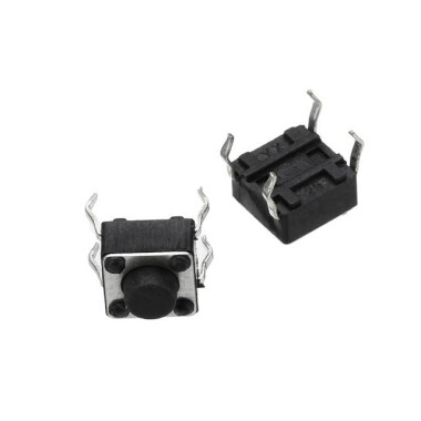 6x6x5mm 2 Pin Tactile Push Button Switch Short Leg - 1