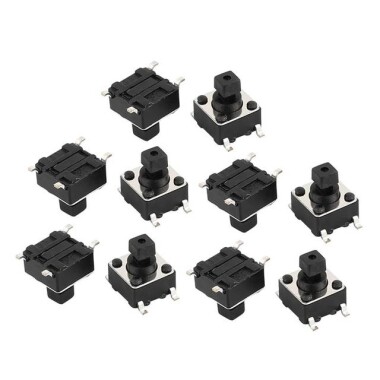 6x6x7.3mm Tactile Push Button Switch Square - 1