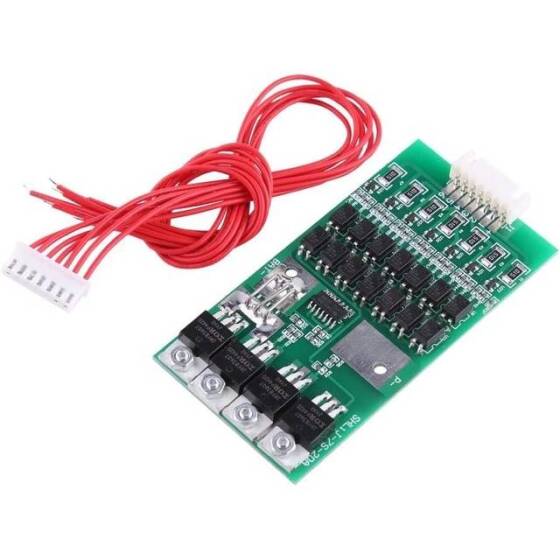 7S 24V 10A 4MOS Lithium Battery Protection Board With Cable - 1