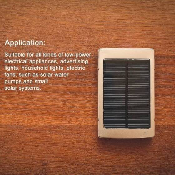 7V 120MA Polycrystalline Drop Solar Panel Size:110x110mm - 2