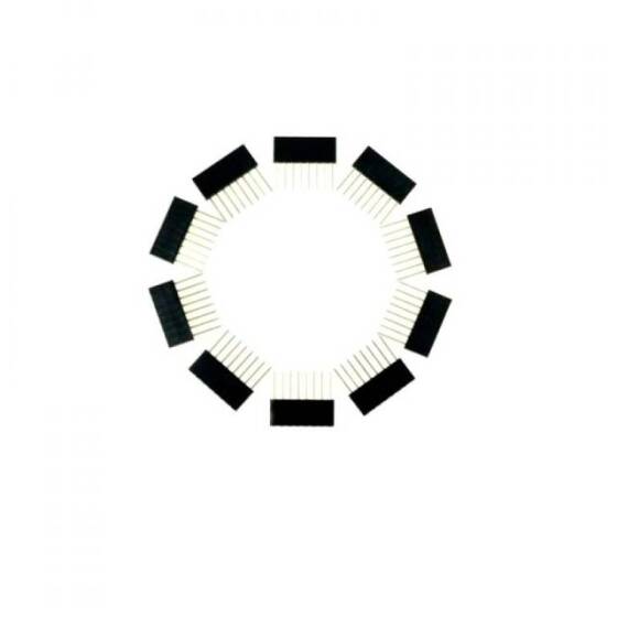 8 Pin Female 11mm Tall Stackable Header Connector - 3