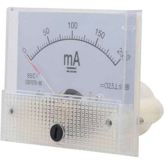 85C1-A DC Pointer Ammeter Measuring Range:DC0-200MA - 3