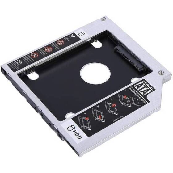 9.0mm All Aluminum Universal SATA 3.0 LED 2nd HDD Caddy - 2