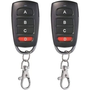 ABCD 433Mhz 6V Wireless Remote Control - Without Battery -D is Red - 1