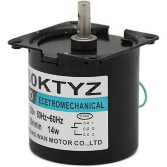 AC110V 14W 60KTYZ Permanent Magnet Synchronous Motor 30RPM - 1