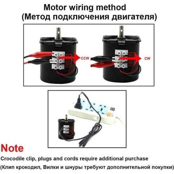 AC110V 28W 68KTYZ Permanent Magnet Synchronous Motor 2.5RPM - 2