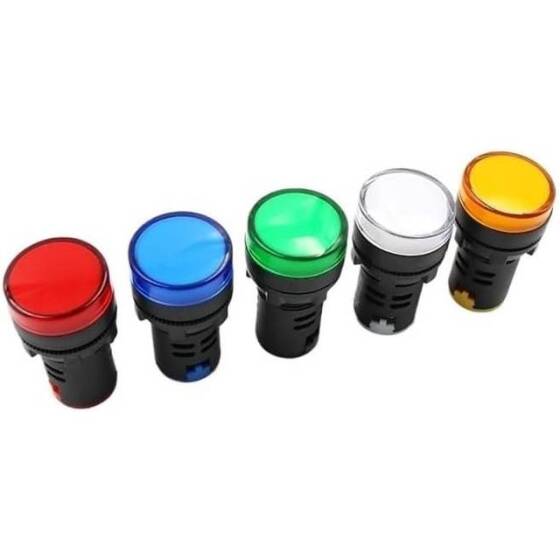 AC/DC110V AD16-22W/N LED Grounding Position Signal Indicator Light - 1