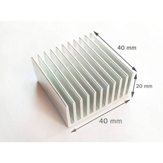 Aluminum Heatsink Without Thermal Tape Size:40x40x20mm - 2