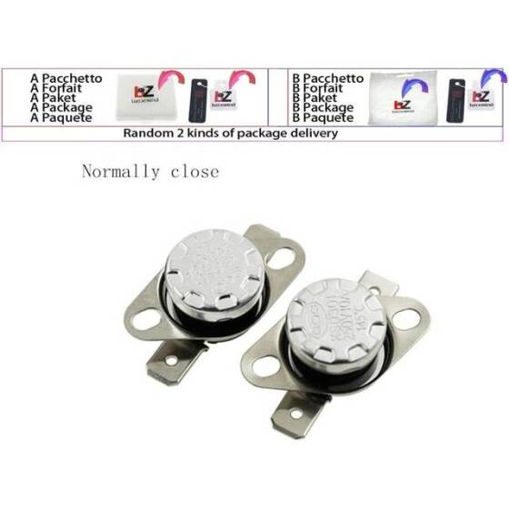 Bakelite KSD301 95 Degree Normally Open NC Temperature Controlled Switch Thermostat 250V 10A Temperature Control - 3