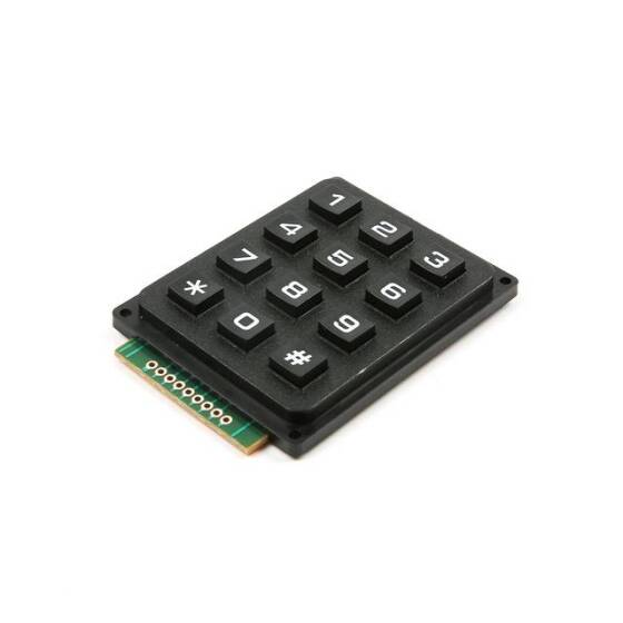 Black 3x4 Keyboard - 3