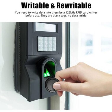Black Blank Waterproof 125KHz T5577 EM4305 Reproducible RFID ID Tag For Access Control - 2