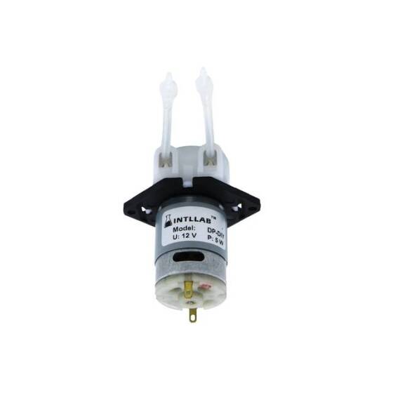 Black Type L 12V Silicone Tube Liquid Pump ID:3mm-OD:5mm- 19-100 mL/Min. - 2