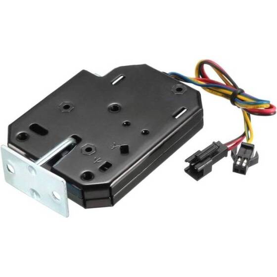 Black XG-07B DC12V 2A Small Locker Electromagnetic Lock With Four Wire Size:50x64x13mm - 1