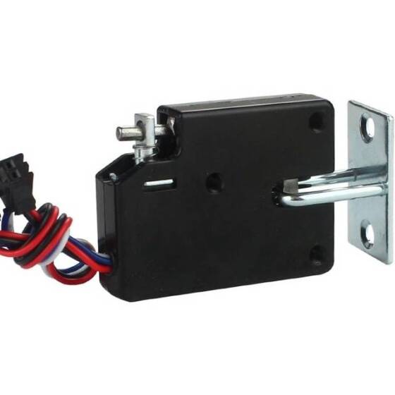 Black XG-07E DC5V 1-5A Small Locker Electromagnetic Lock Size:73x58x13mm - 3