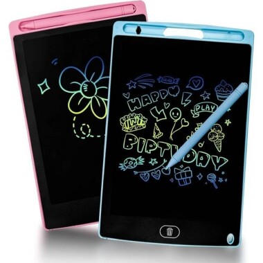 Blue 12 Inch LCD Writing Tablet Digital Drawing Tablet Doodle Board With Battery Size:287x193x10mm - 1