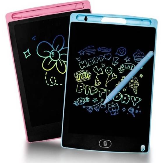 Blue 12 Inch LCD Writing Tablet Digital Drawing Tablet Doodle Board With Battery Size:287x193x10mm - 1