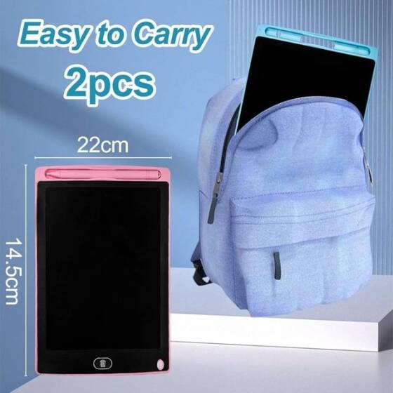 Blue 12 Inch LCD Writing Tablet Digital Drawing Tablet Doodle Board With Battery Size:287x193x10mm - 2
