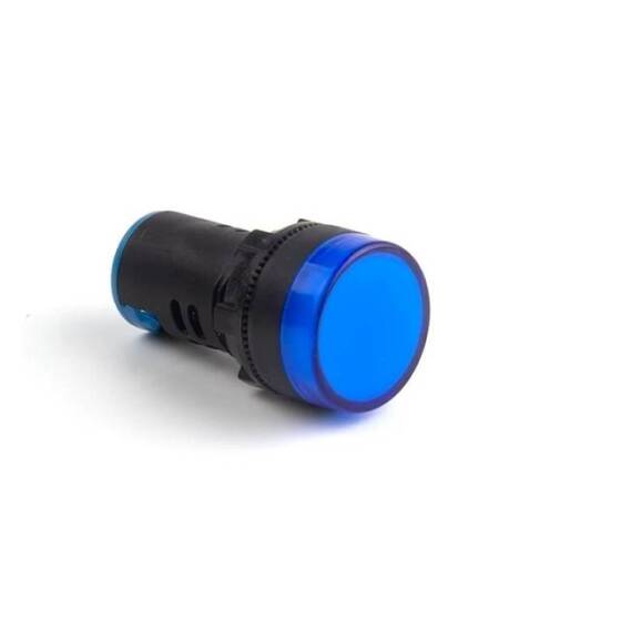 Blue AC220V 22mm AD16-22DS LED Power Pilot Signal Light Lamp - 1