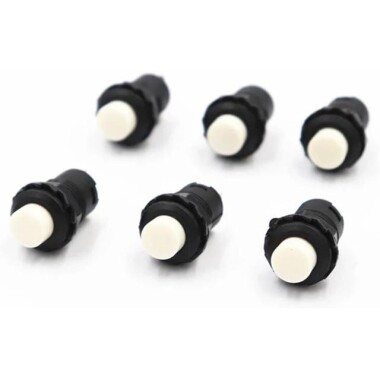 Blue DS-428 12mm 2 PIN Self-Locking On-Off Push Button Switch - 1
