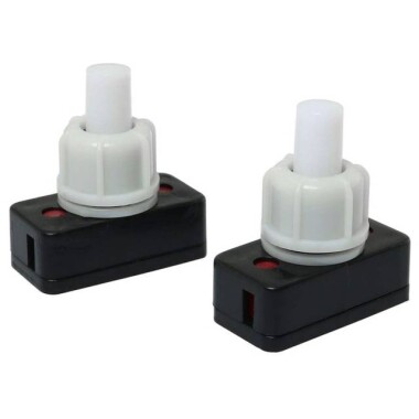 Blue PBS-17A 10mm On-Off Plastic Push Button Switch Square Mini Self Locking - 4