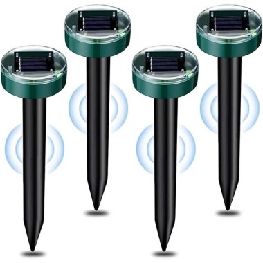 Circle Ultrasonic Solar Powered Mole Repeller - 1
