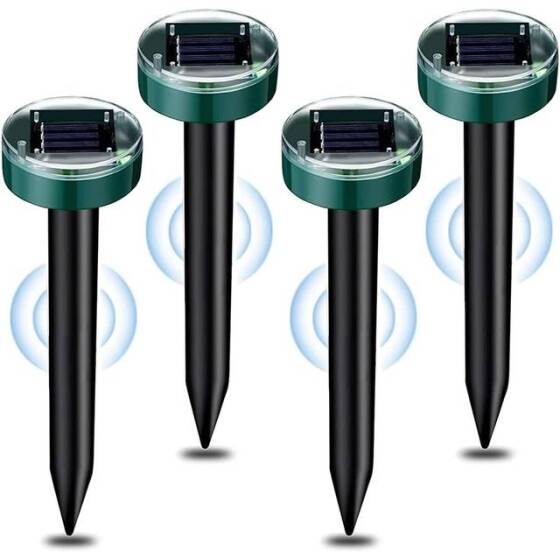 Circle Ultrasonic Solar Powered Mole Repeller - 1