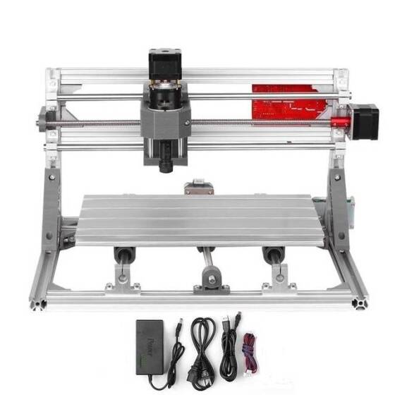CNC3018 DIY Mini Desktop Engraving Machine Laser CNC Picture Woodworking Engraving Machine GRBL Control EU Plug Without Laser (Standard Version) - 1