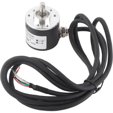 D10mm Hollow Shaft DC5-24V 100 Pulses Incremental Photoelectric Rotary Encoder NPN Open Collector - 3